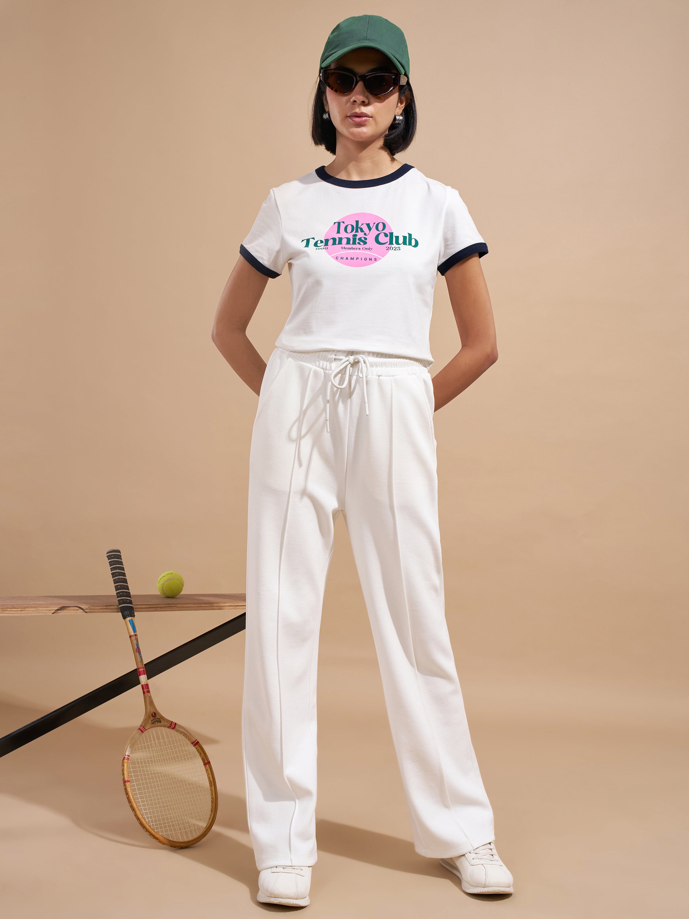 Tokyo Talkies Women White Printed Regular Top