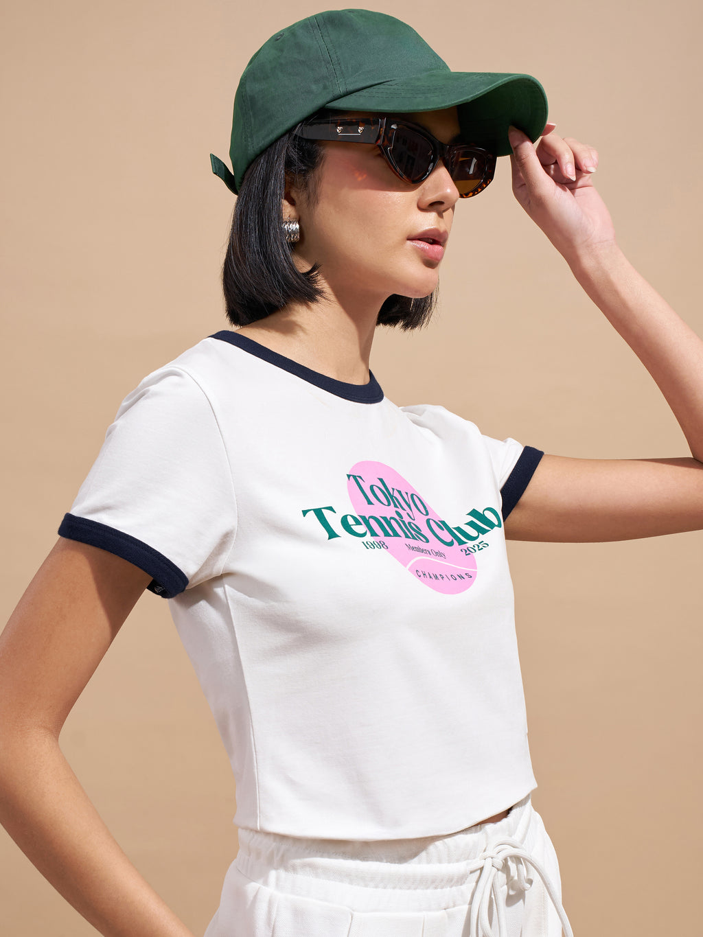 Tokyo Talkies Women White Printed Regular Top
