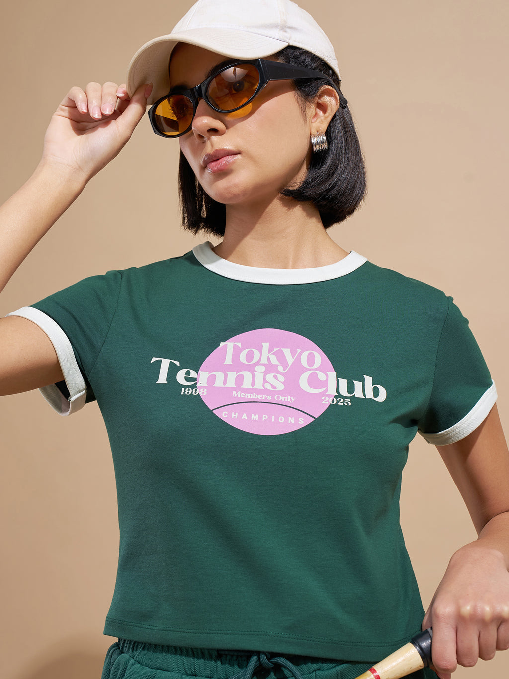 Tokyo Talkies Women Green Printed Regular Top