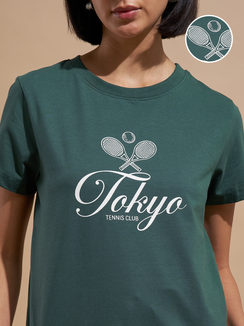 Tokyo Talkies Women Green Printed Regular Top