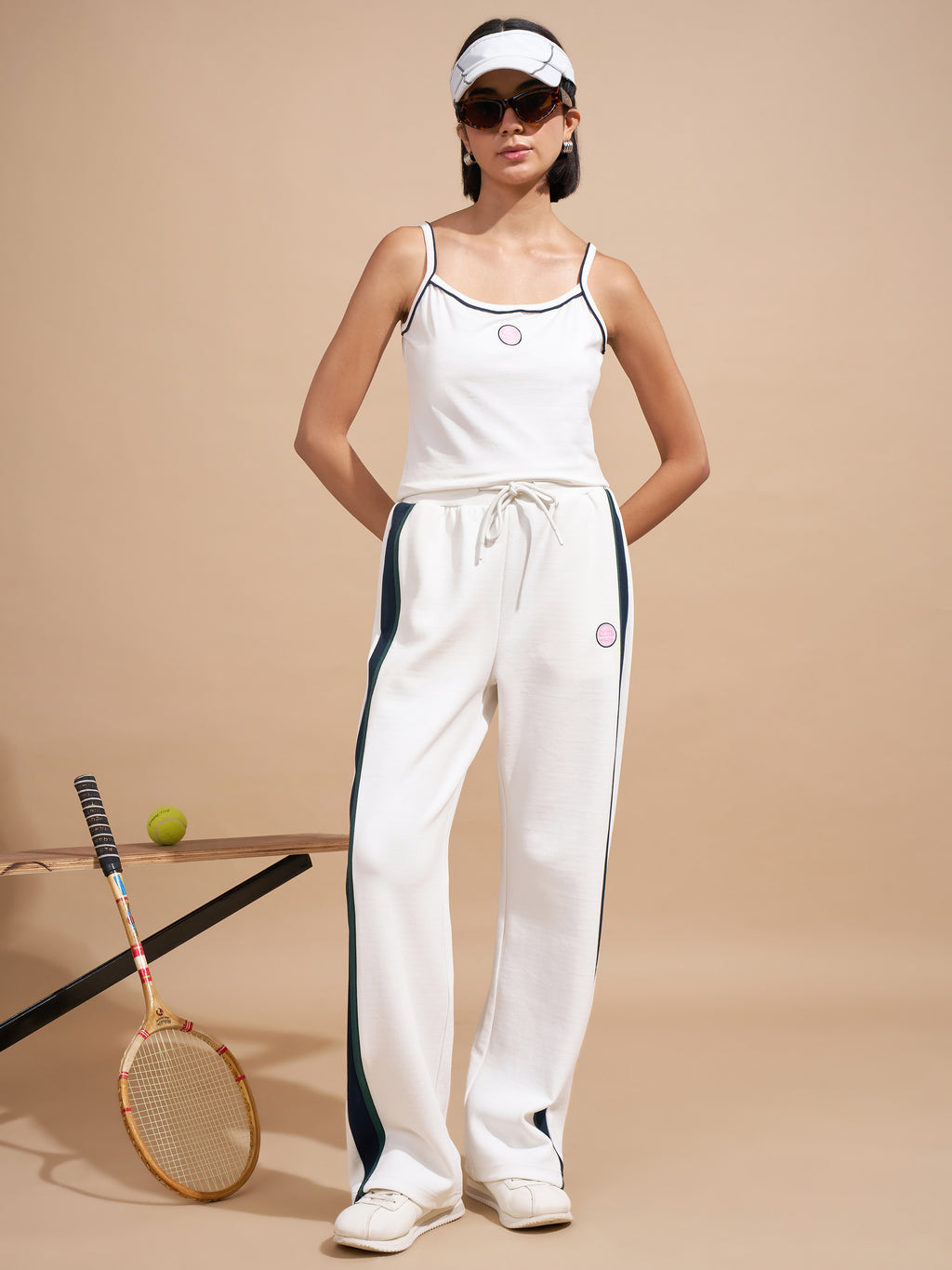 Tokyo Talkies Women White Embroidered Regular Top