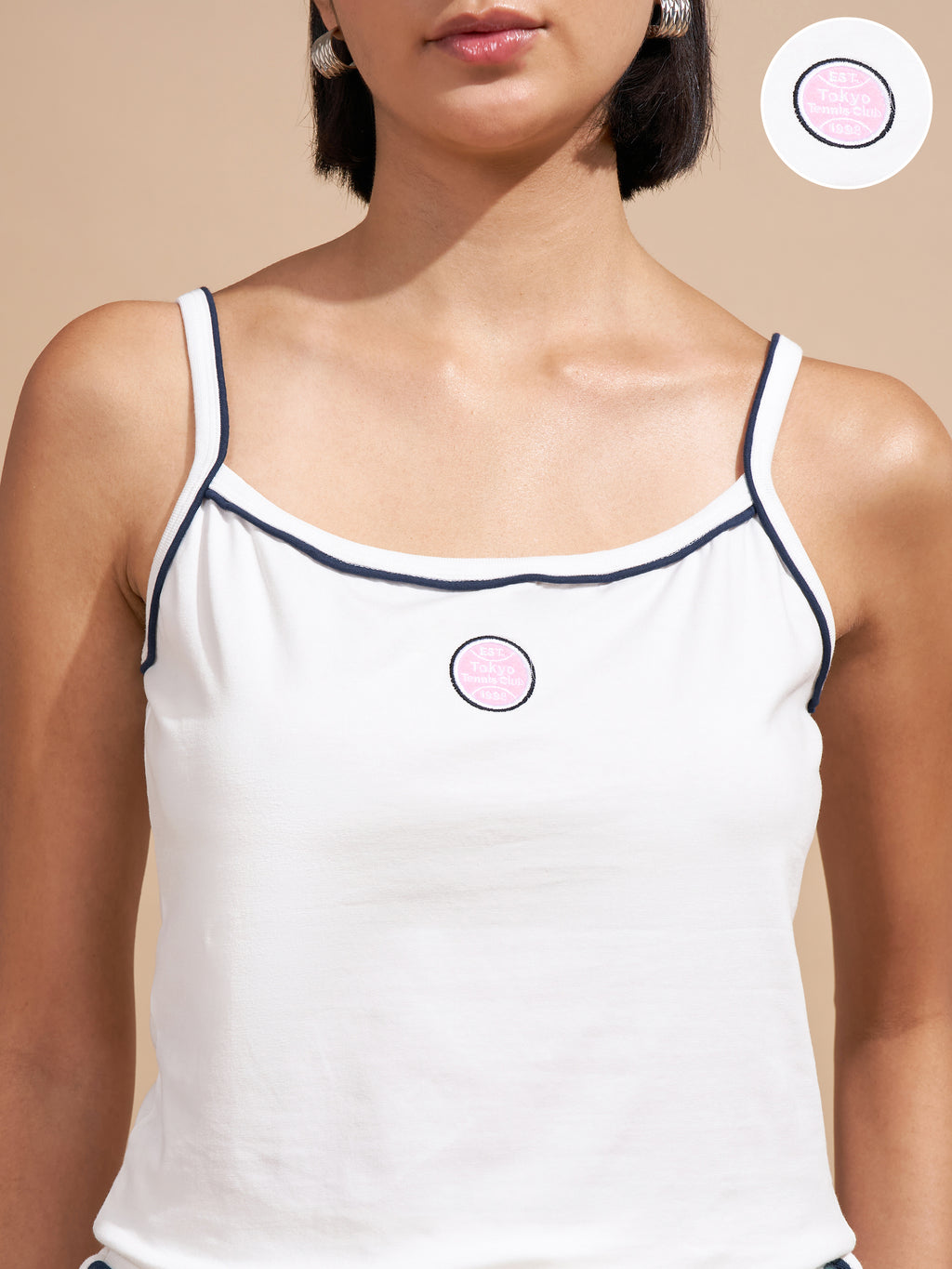 Tokyo Talkies Women White Embroidered Regular Top