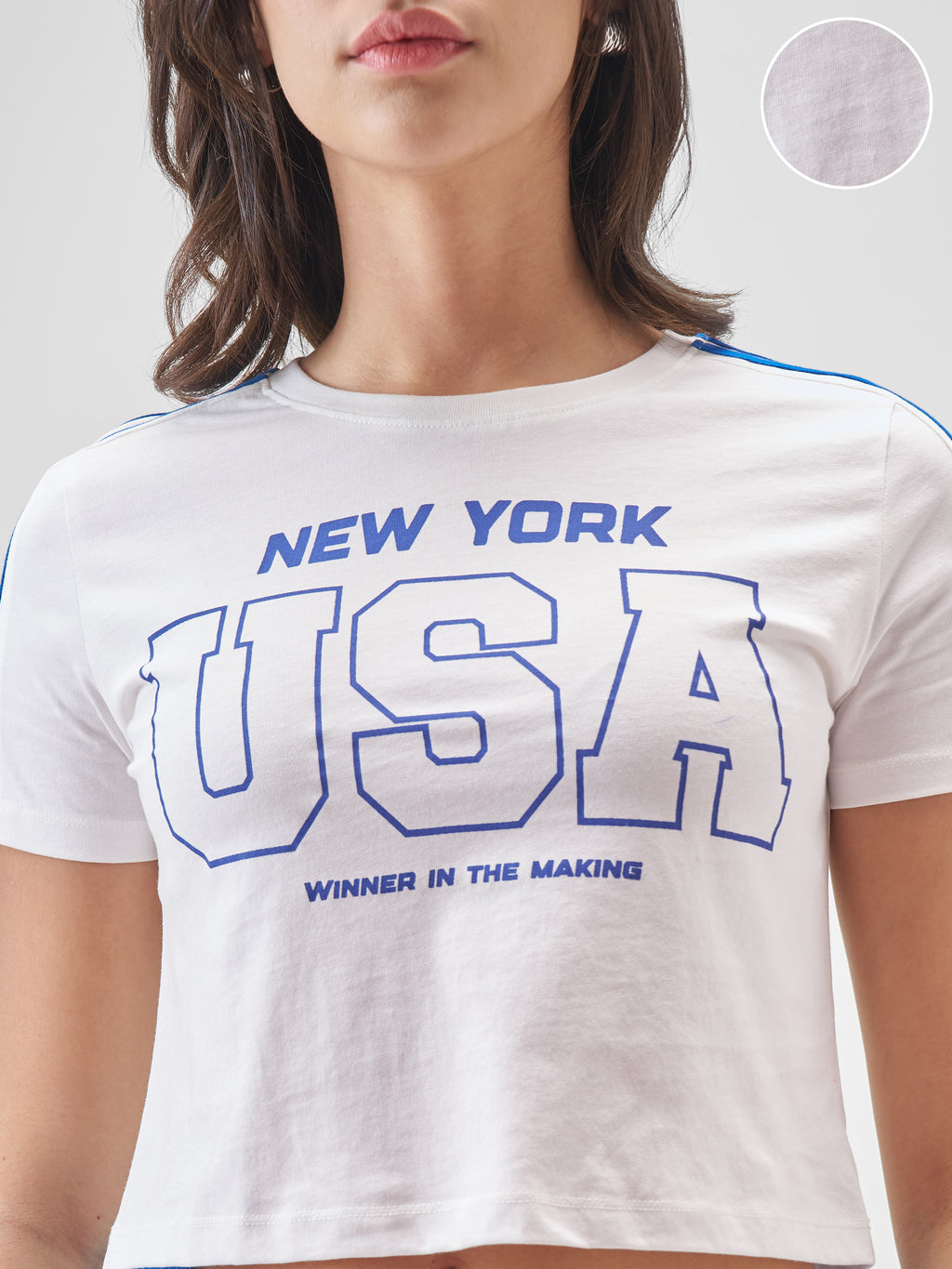 Street By Tokyo Talkies Women White Printed Round Neck T-Shirt - White - Image 5