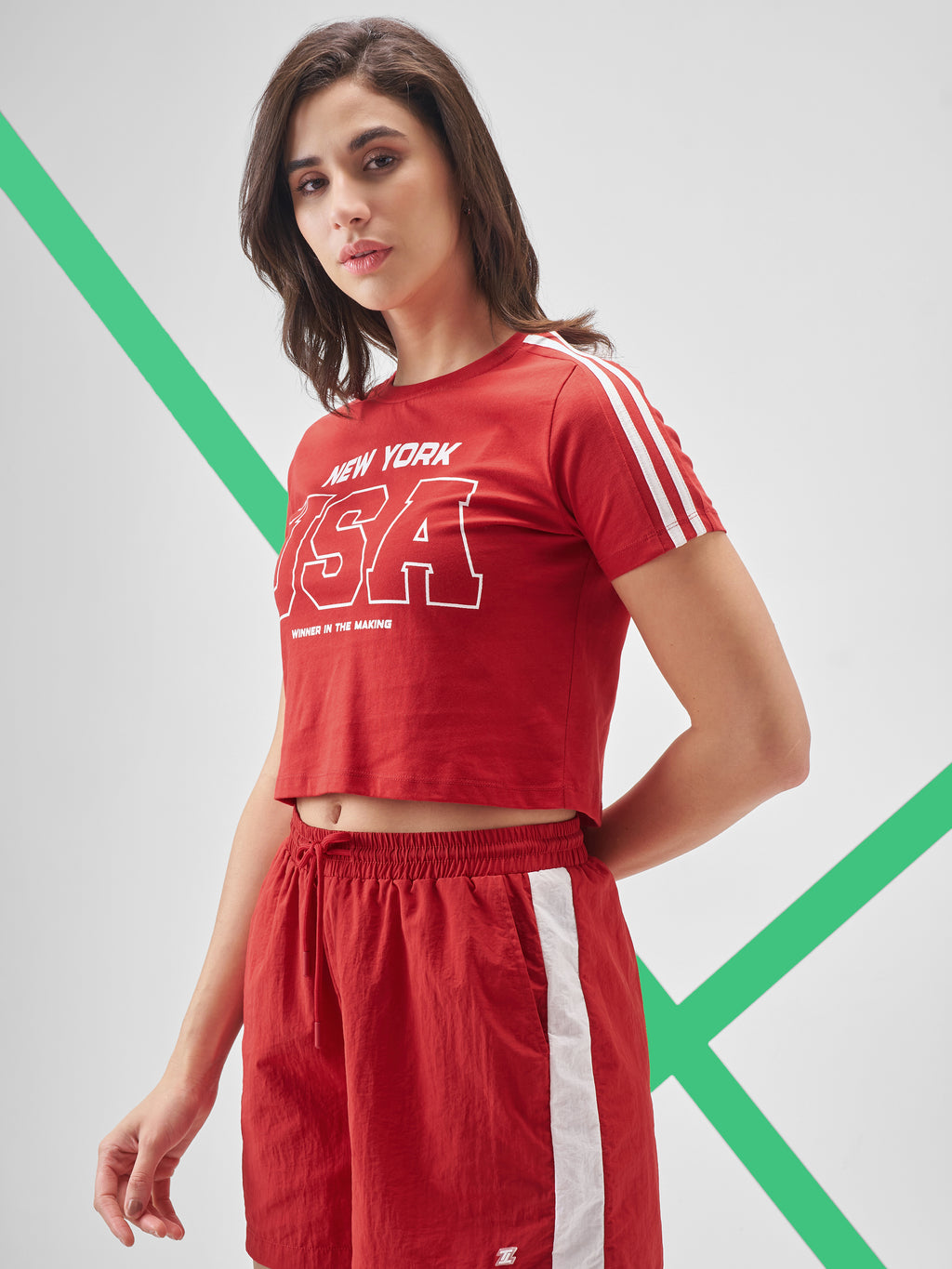 Street By Tokyo Talkies Women Red Printed Round Neck T-Shirt - Red - Image 4