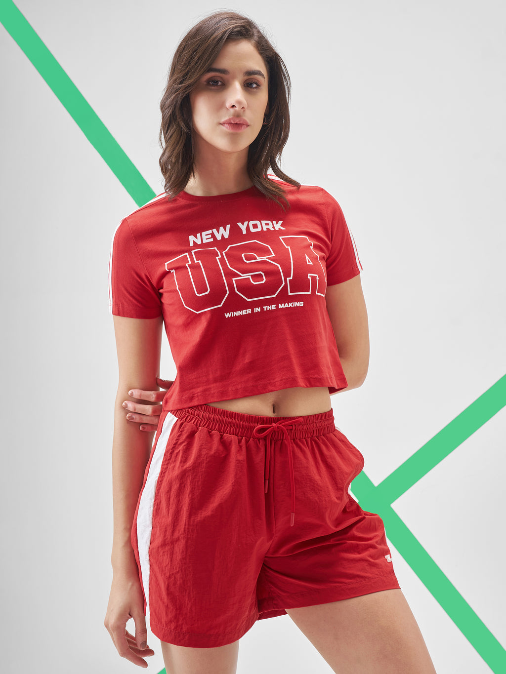 Street By Tokyo Talkies Women Red Printed Round Neck T-Shirt - Red - Image 6