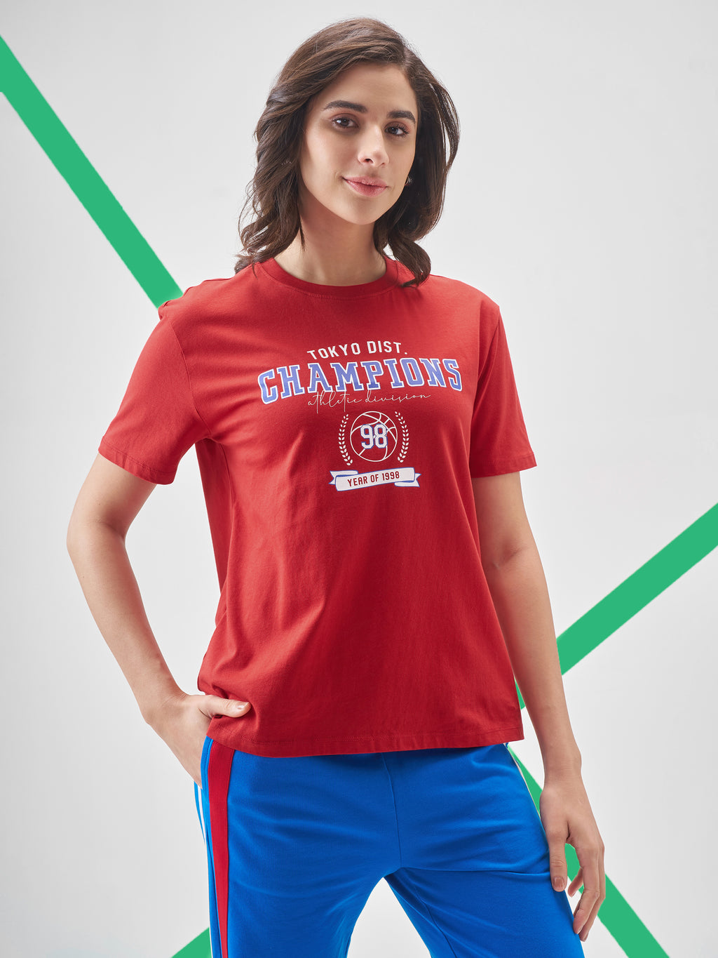 Street By Tokyo Talkies Women Red Printed Round Neck T-Shirt - Red - Image 6