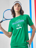 Street By Tokyo Talkies Women Green Printed Round Neck T-Shirt - Green - Image 1