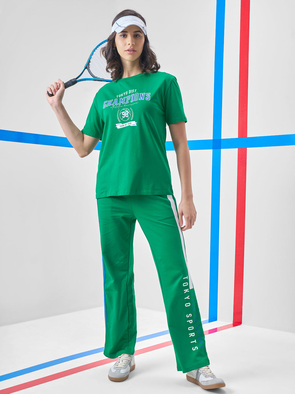 Street By Tokyo Talkies Women Green Printed Round Neck T-Shirt - Green - Image 2