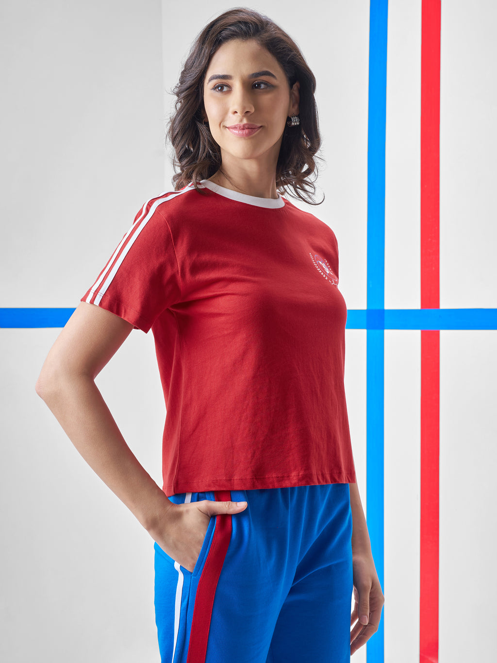 Street By Tokyo Talkies Women Red Printed Round Neck T-Shirt - Red - Image 6