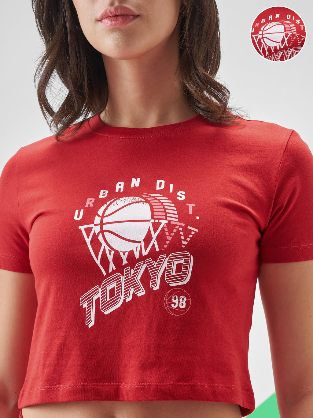 Street By Tokyo Talkies Women Red Printed Round Neck T-Shirt - Red - Image 5