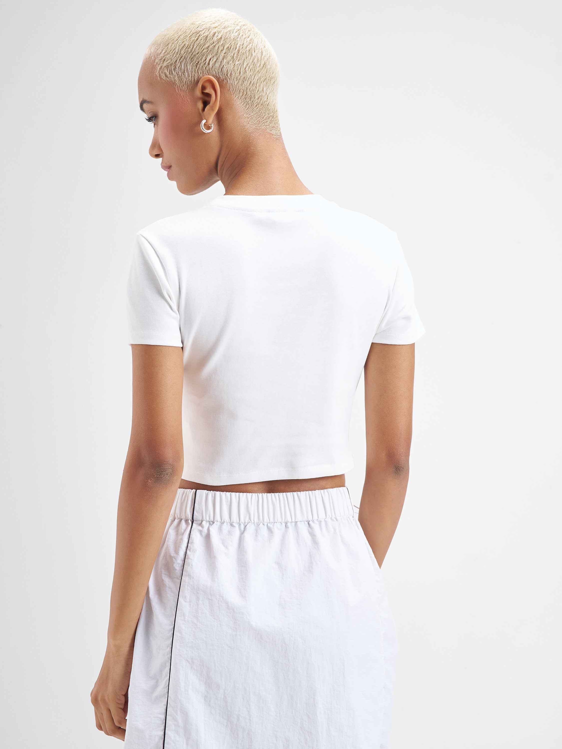 Street By Tokyo Talkies Women White Printed Round Neck T-Shirt - White - Image 3
