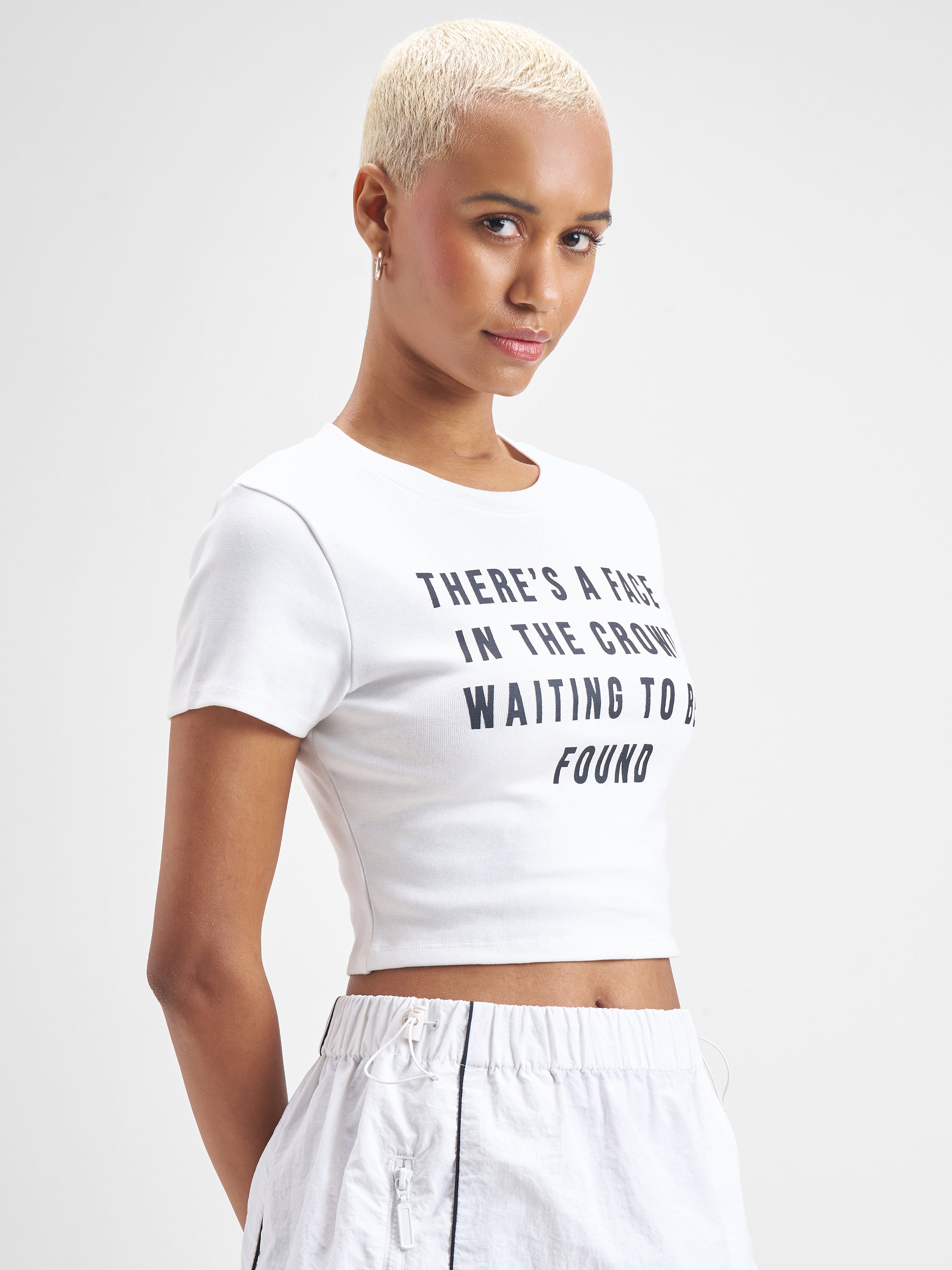 Street By Tokyo Talkies Women White Printed Round Neck T-Shirt - White - Image 6