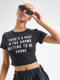Street By Tokyo Talkies Women Black Printed Round Neck T-Shirt - Black - Image 1
