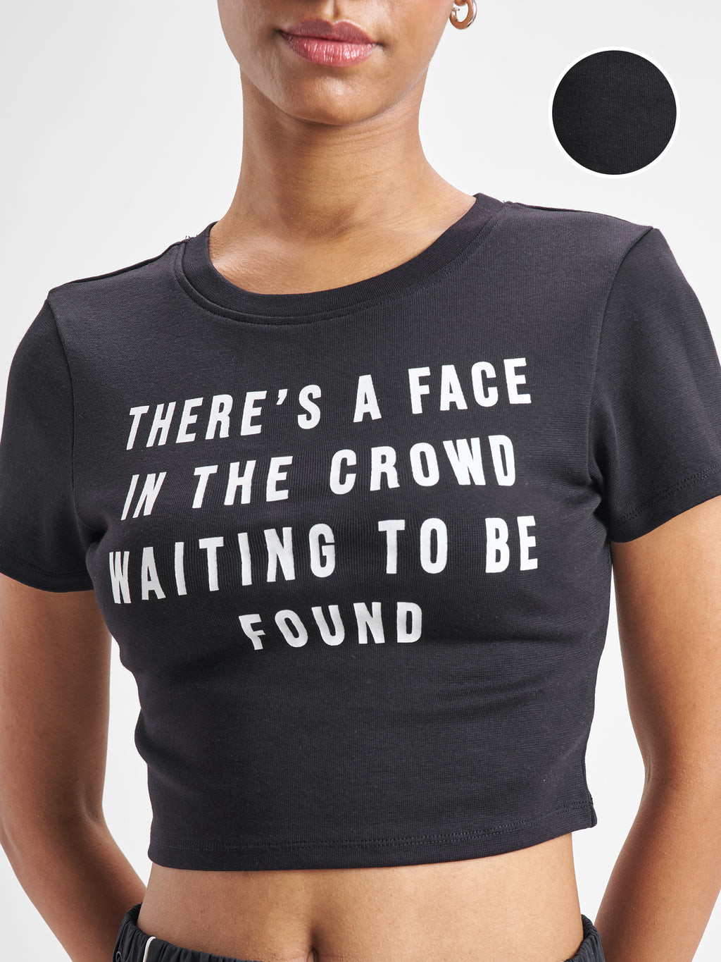 Street By Tokyo Talkies Women Black Printed Round Neck T-Shirt - Black - Image 5