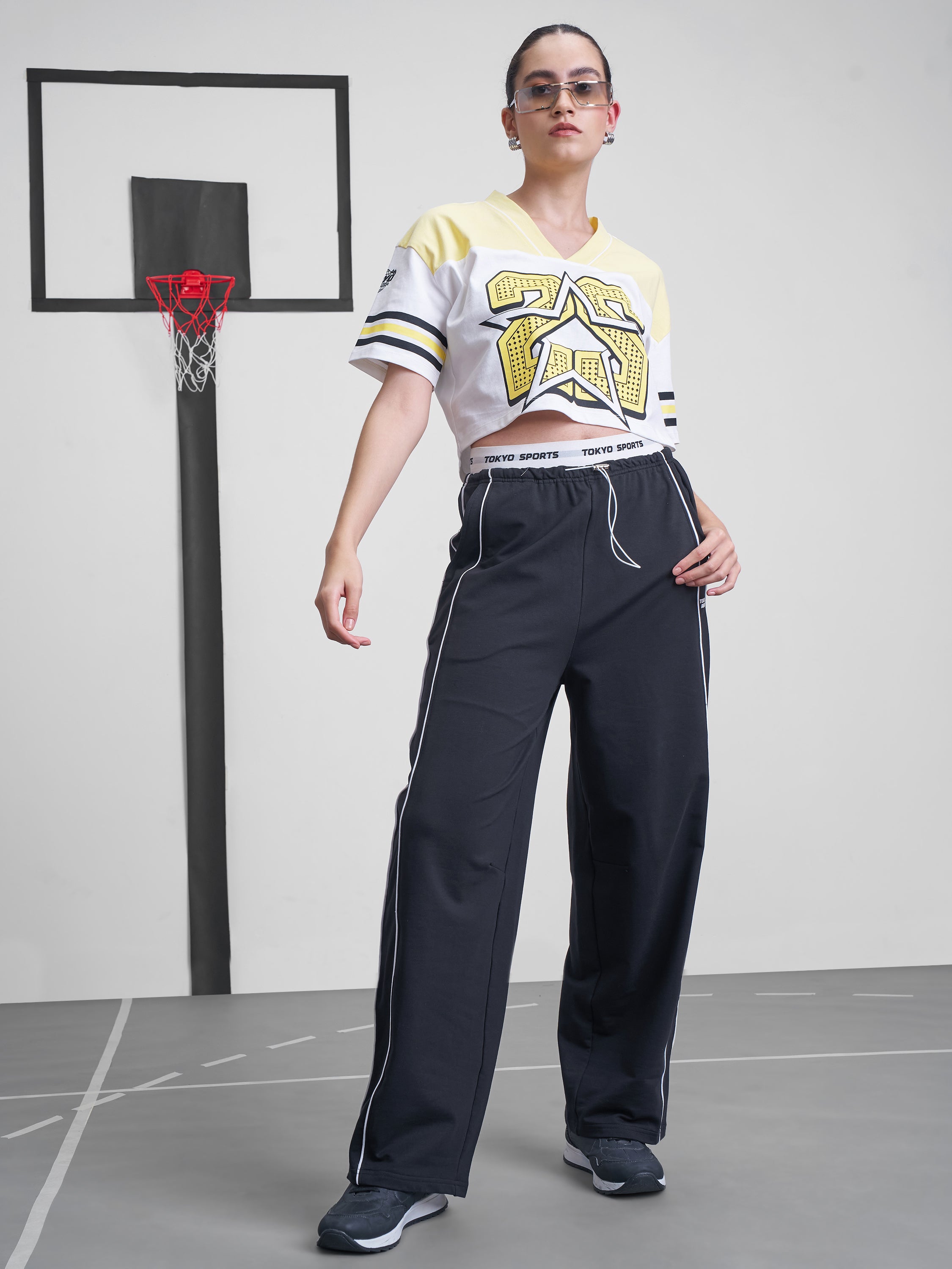 Street By Tokyo Talkies Women White Printed V-Neck T-Shirt - White - Image 2