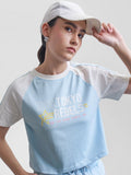 Street By Tokyo Talkies Women Blue Printed Round Neck T-Shirt - Blue - Image 1