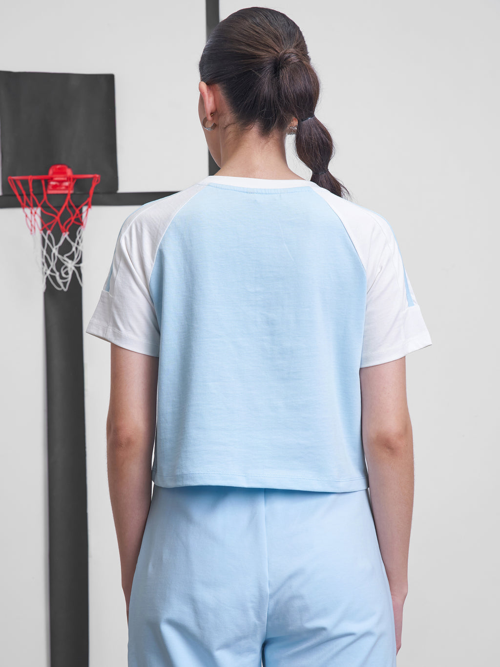 Street By Tokyo Talkies Women Blue Printed Round Neck T-Shirt - Blue - Image 3