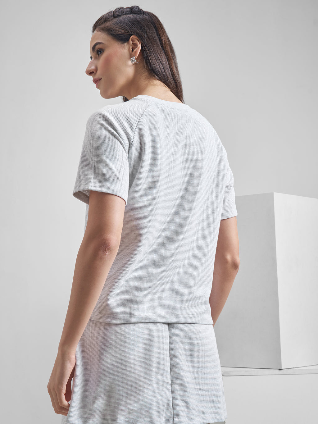 Street By Tokyo Talkies Women Grey Printed Round Neck T-Shirt - Grey - Image 3
