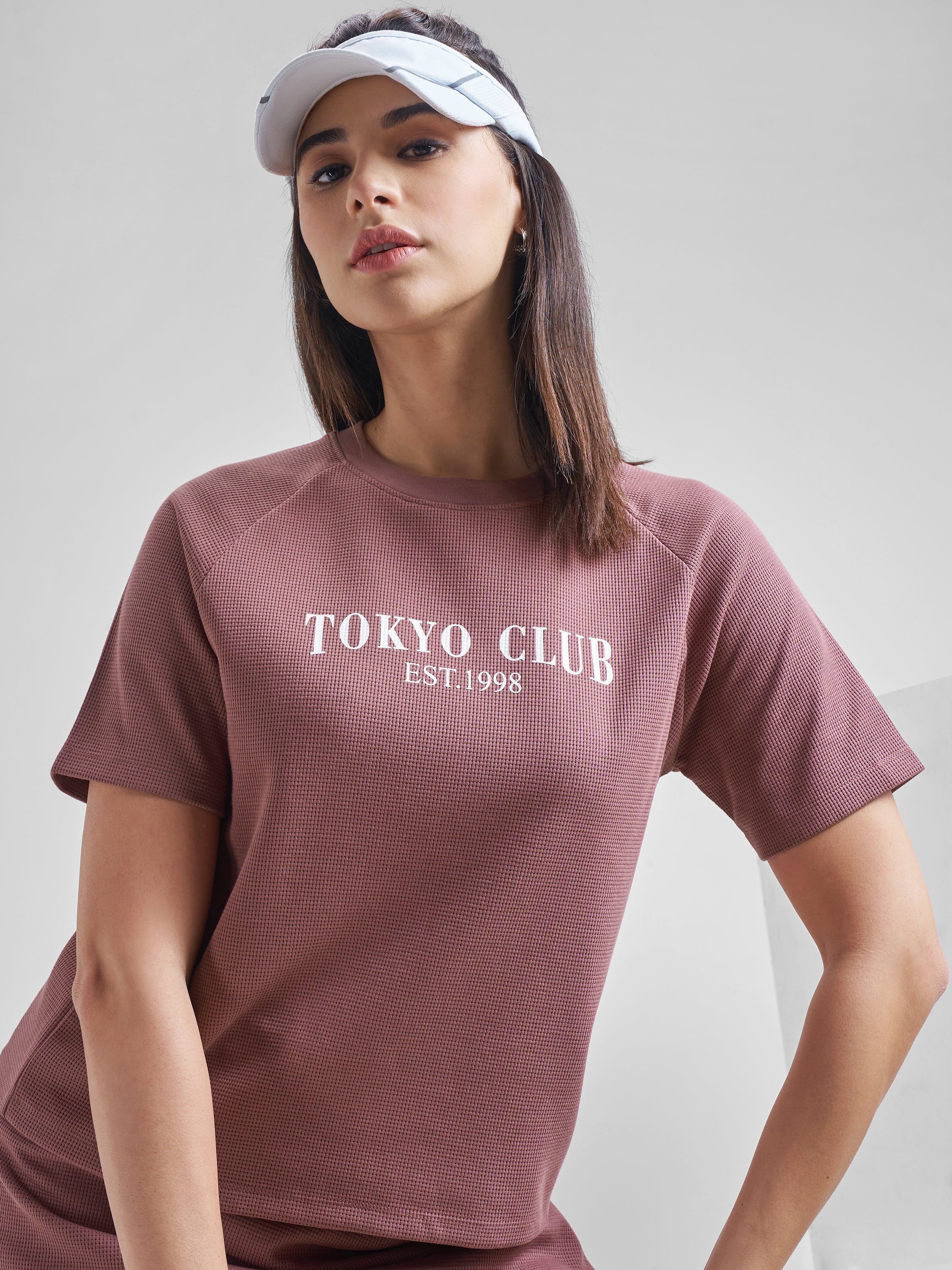 Street By Tokyo Talkies Women Purple Printed Round Neck T-Shirt - Purple - Image 1