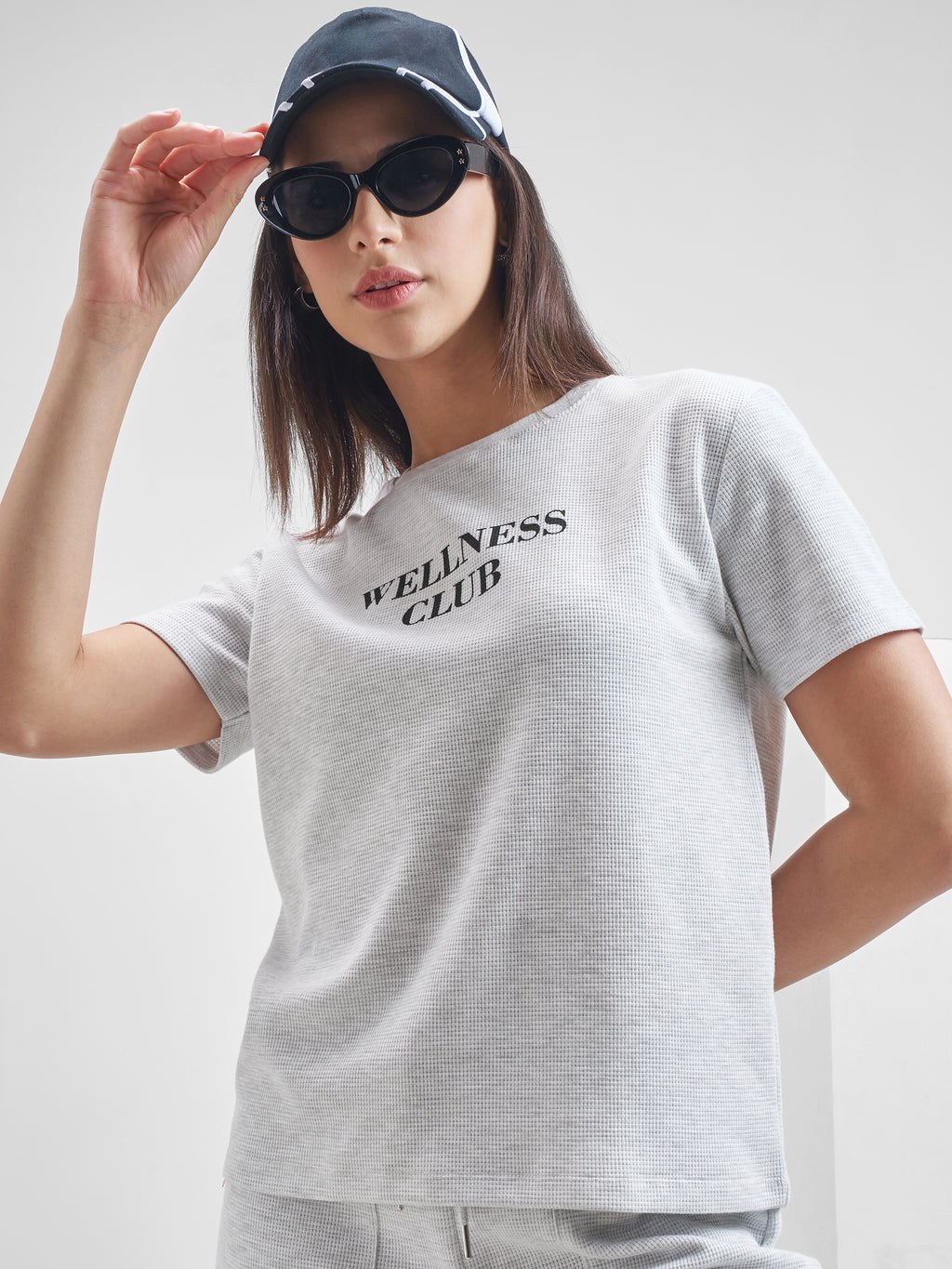 Street By Tokyo Talkies Women Grey Printed Round Neck T-Shirt - Grey - Image 1