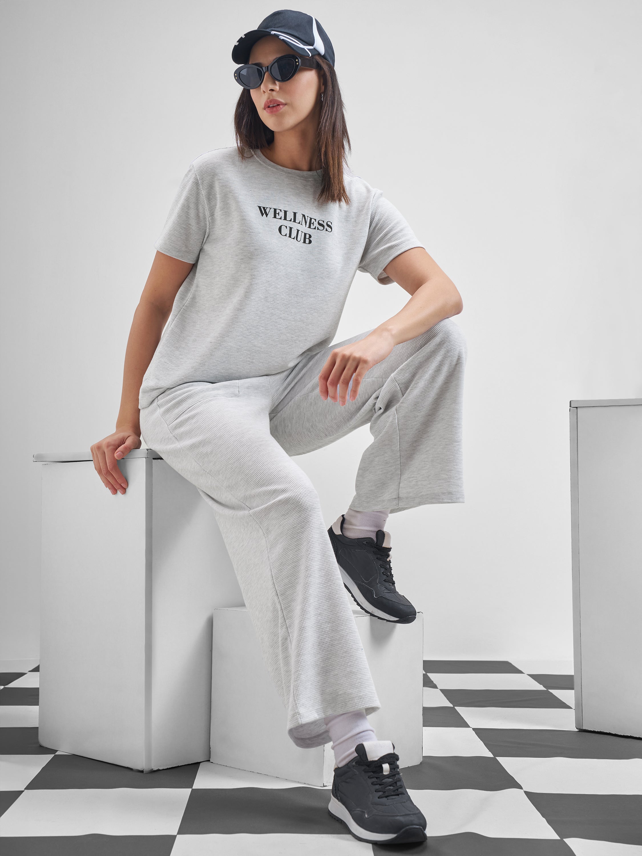 Street By Tokyo Talkies Women Grey Printed Round Neck T-Shirt - Grey - Image 2