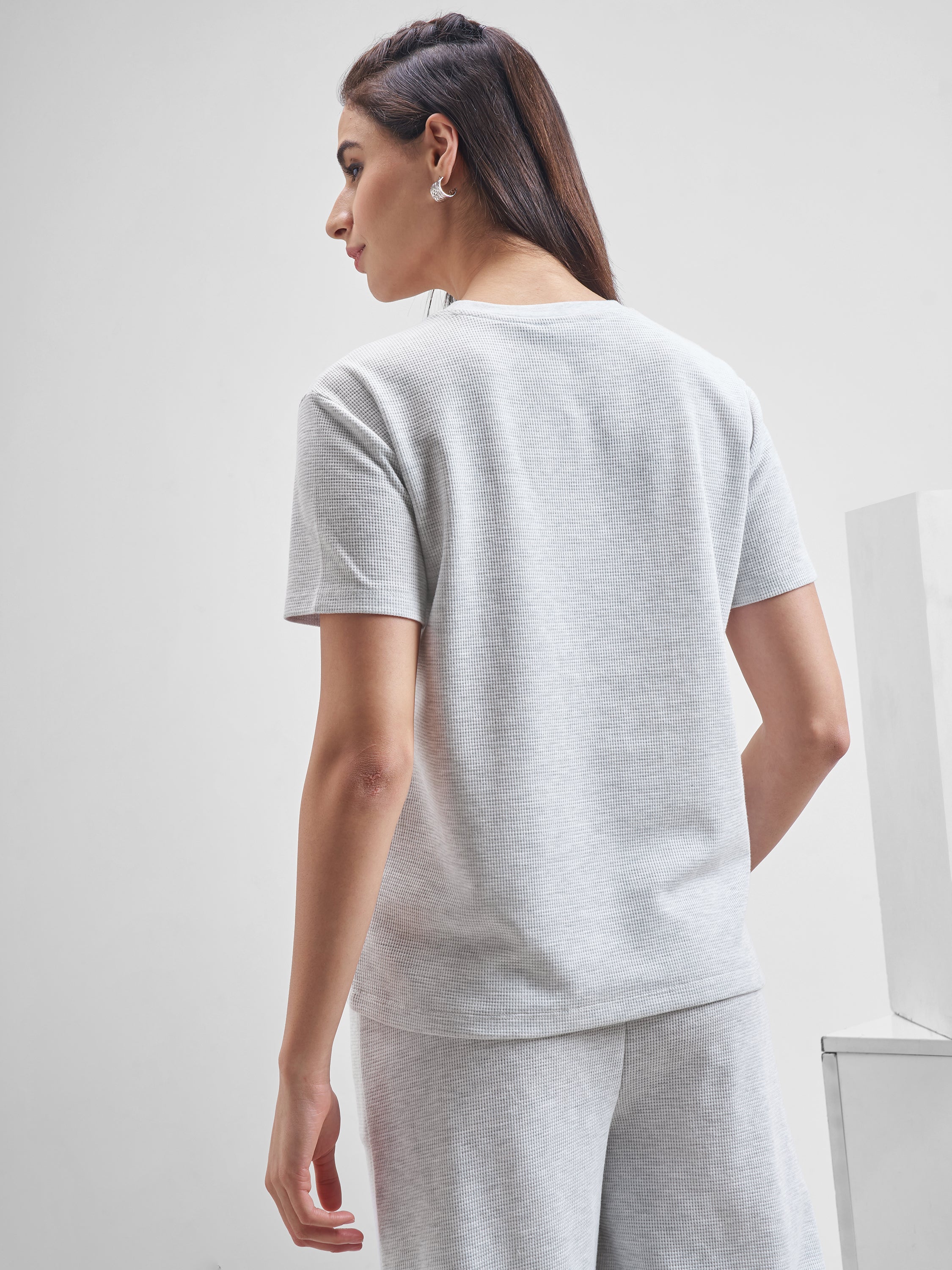 Street By Tokyo Talkies Women Grey Printed Round Neck T-Shirt - Grey - Image 3