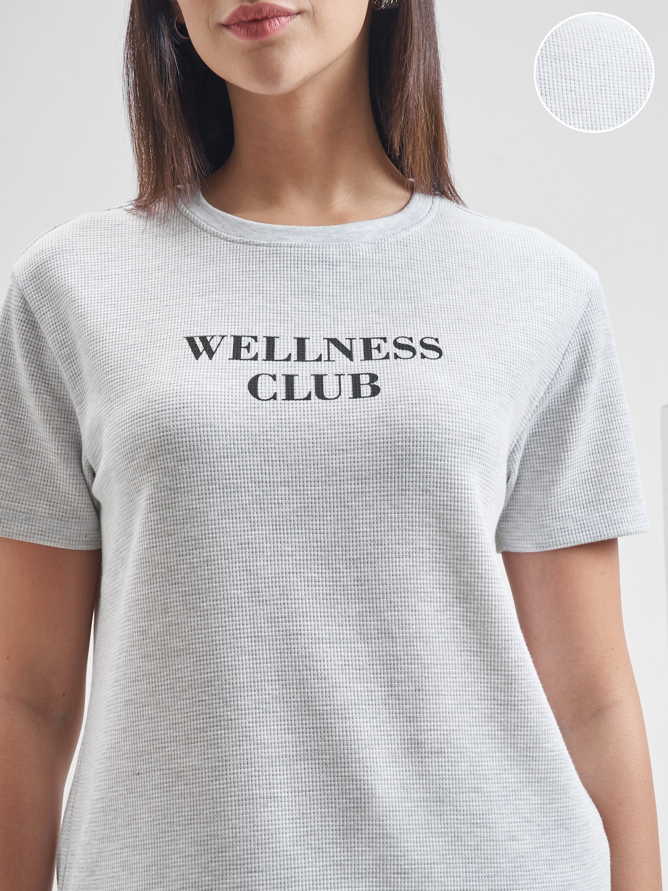 Street By Tokyo Talkies Women Grey Printed Round Neck T-Shirt - Grey - Image 5