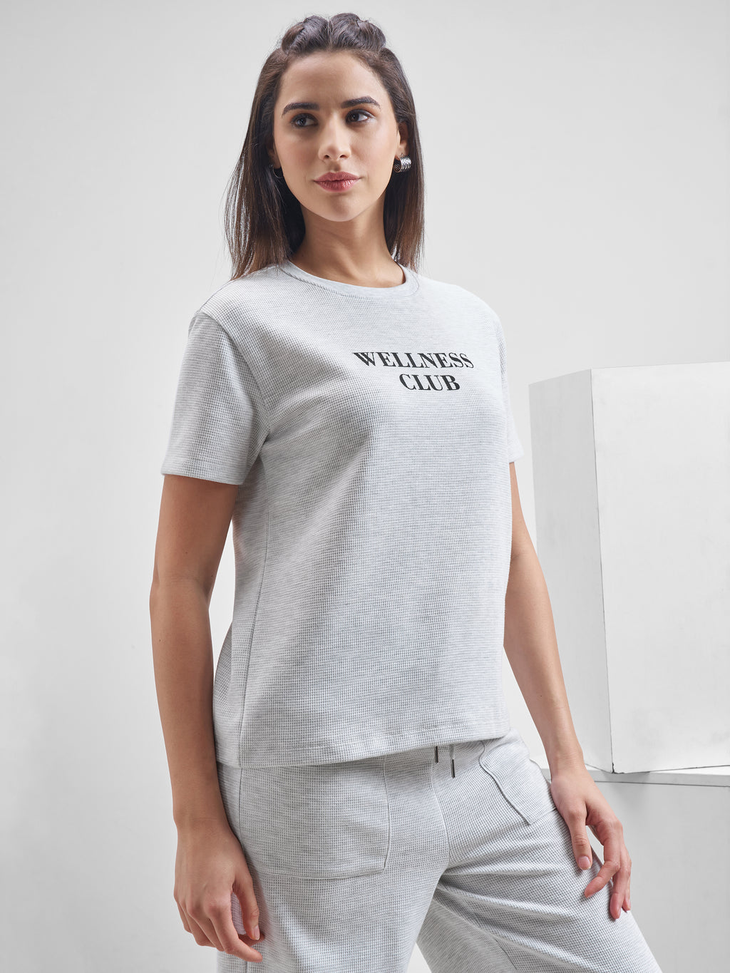 Street By Tokyo Talkies Women Grey Printed Round Neck T-Shirt - Grey - Image 6