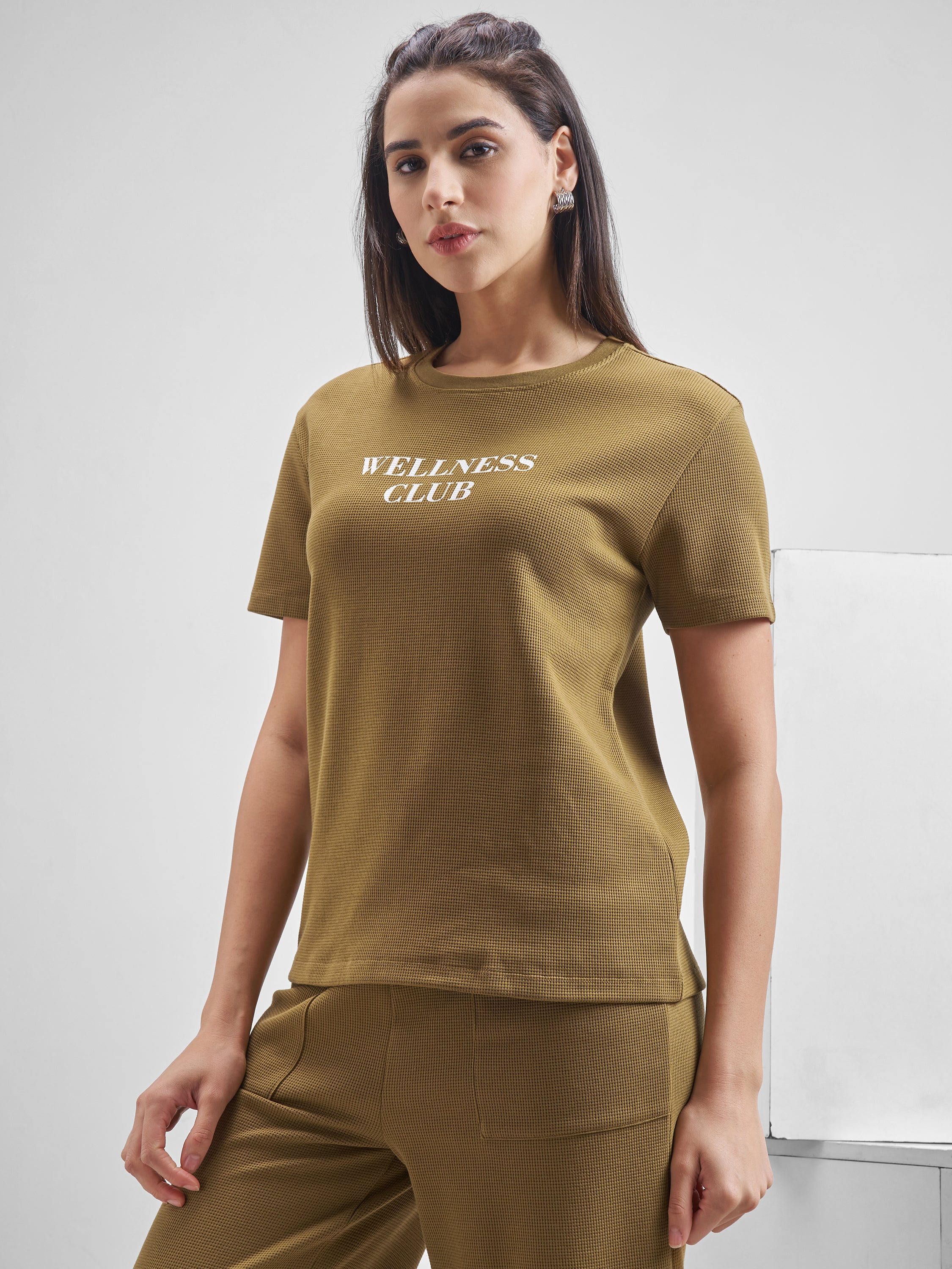 Street By Tokyo Talkies Women Brown Printed Round Neck T-Shirt - Brown - Image 4