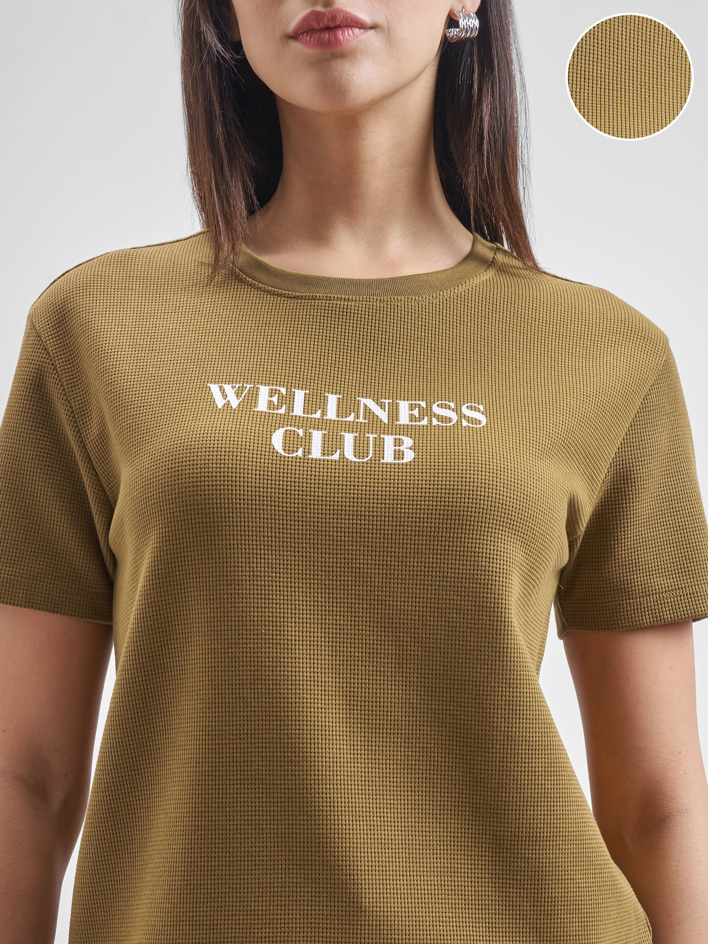 Street By Tokyo Talkies Women Brown Printed Round Neck T-Shirt - Brown - Image 5