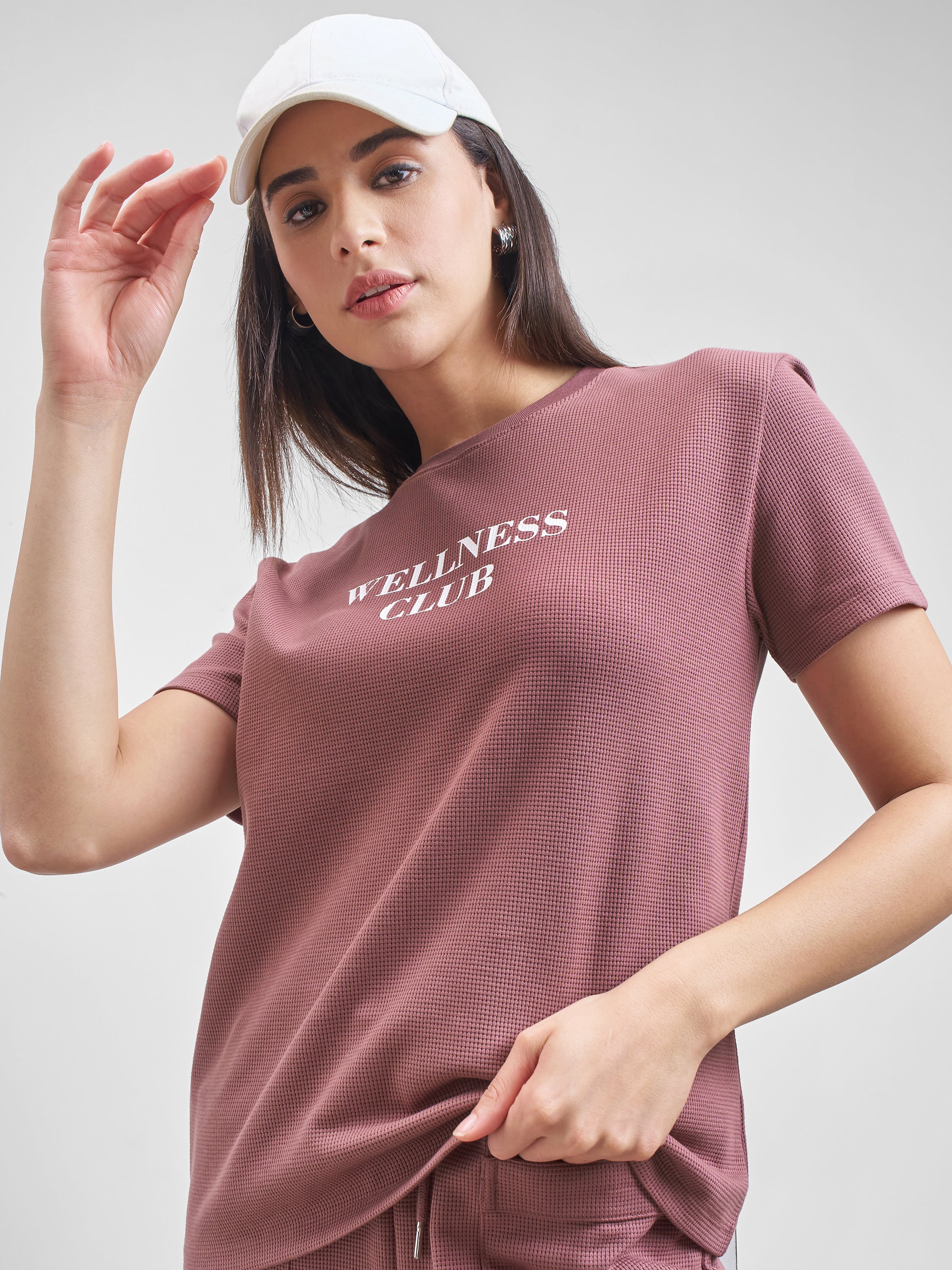 Street By Tokyo Talkies Women Purple Printed Round Neck T-Shirt - Purple - Image 1