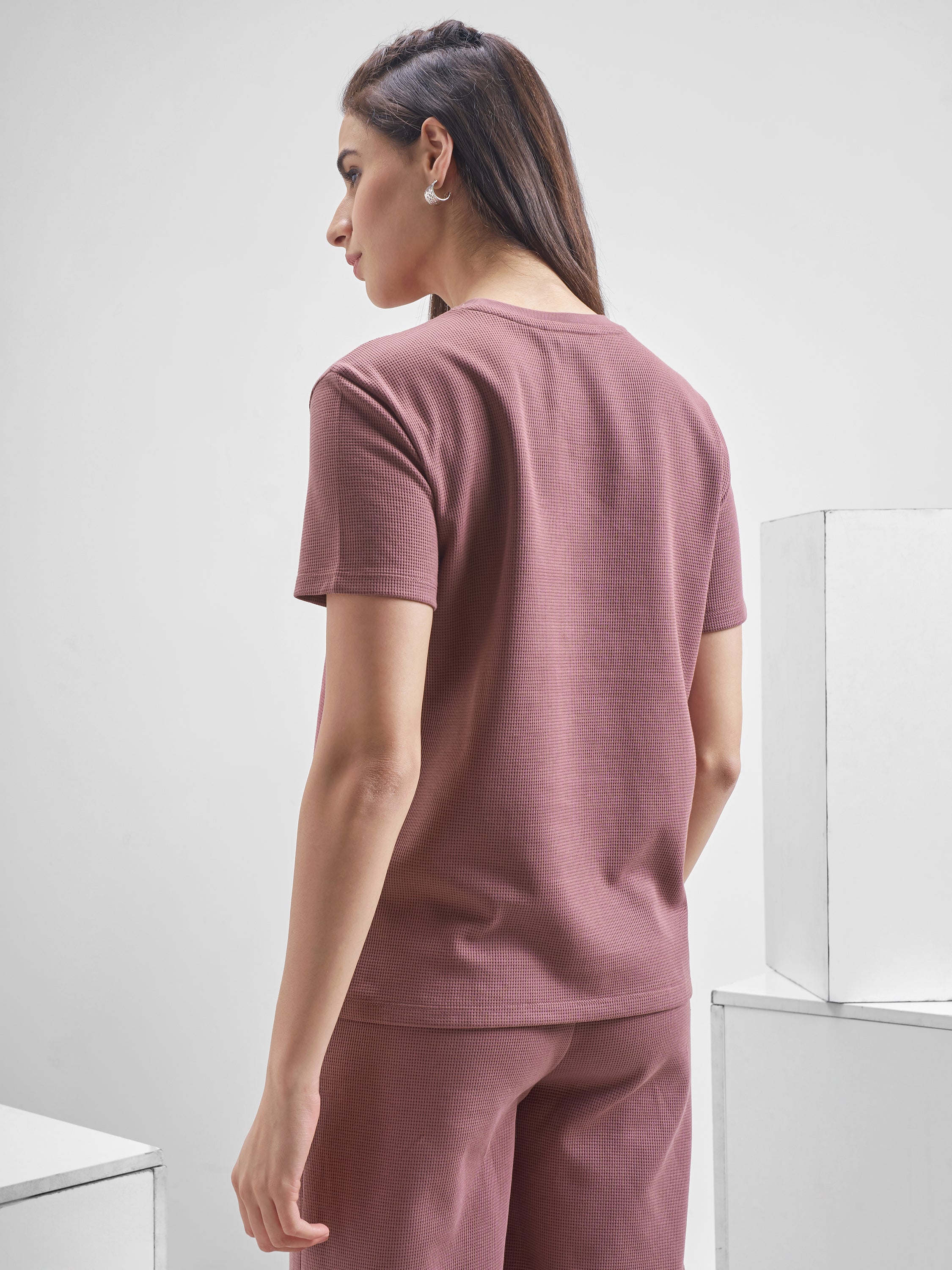Street By Tokyo Talkies Women Purple Printed Round Neck T-Shirt - Purple - Image 3