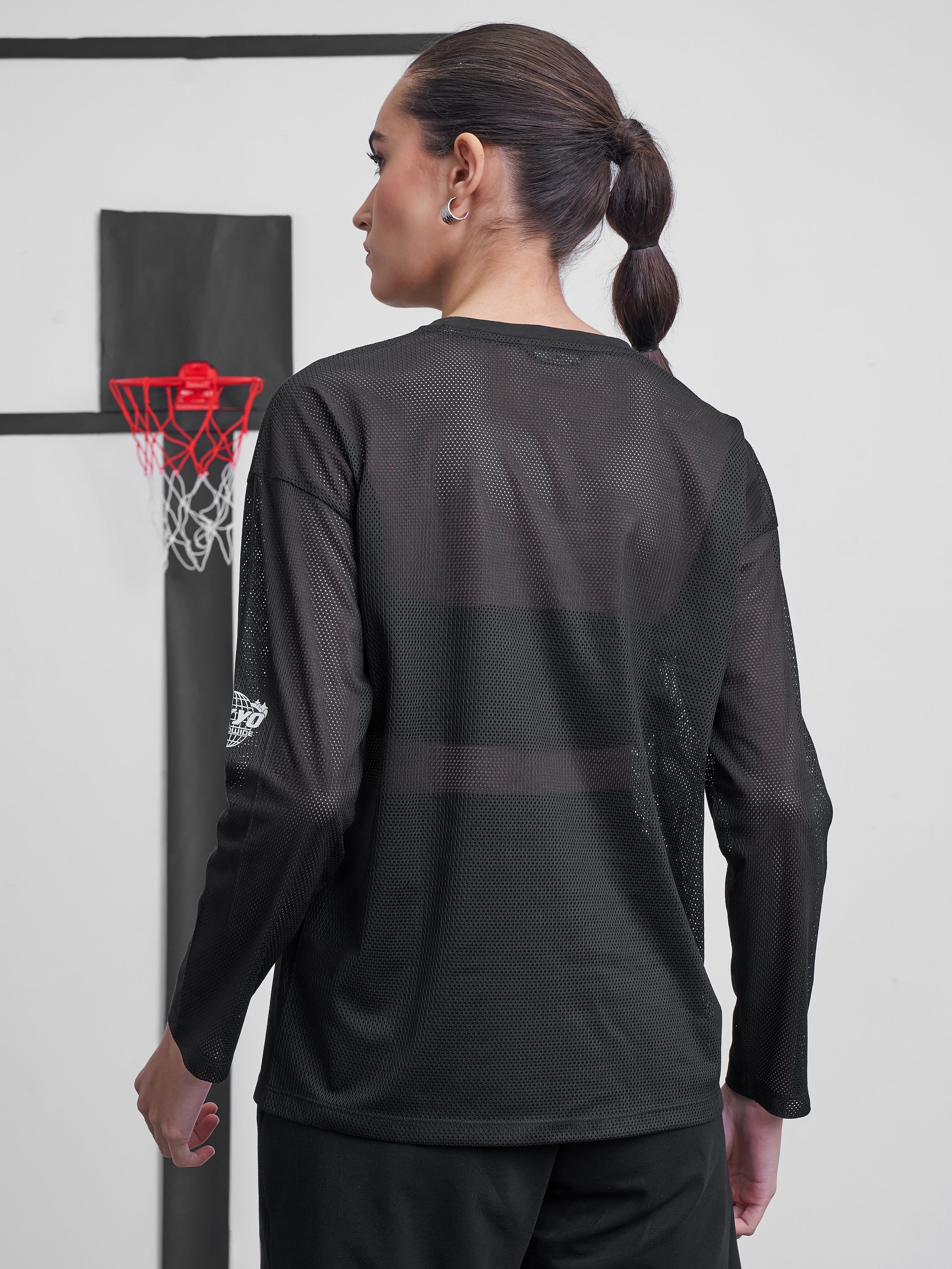 Street By Tokyo Talkies Women Black Printed Round Neck T-Shirt - Black - Image 3