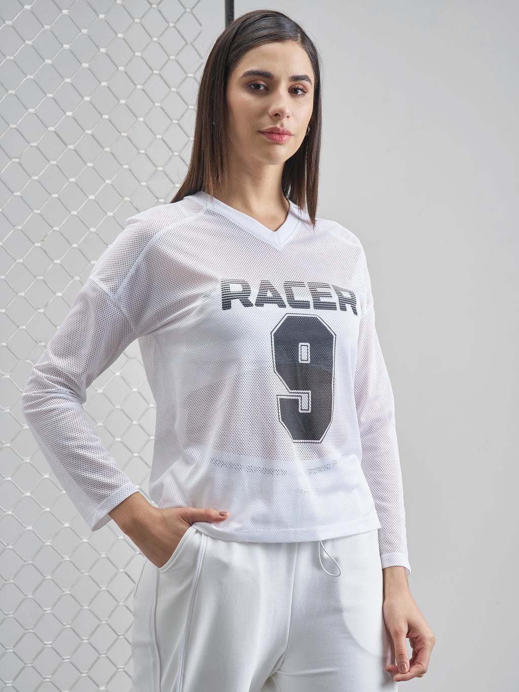 Street By Tokyo Talkies Women White Printed V-Neck T-Shirt - White - Image 6