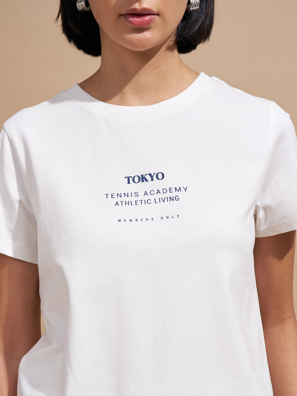 Tokyo Talkies Women White Printed Round Neck T-Shirts