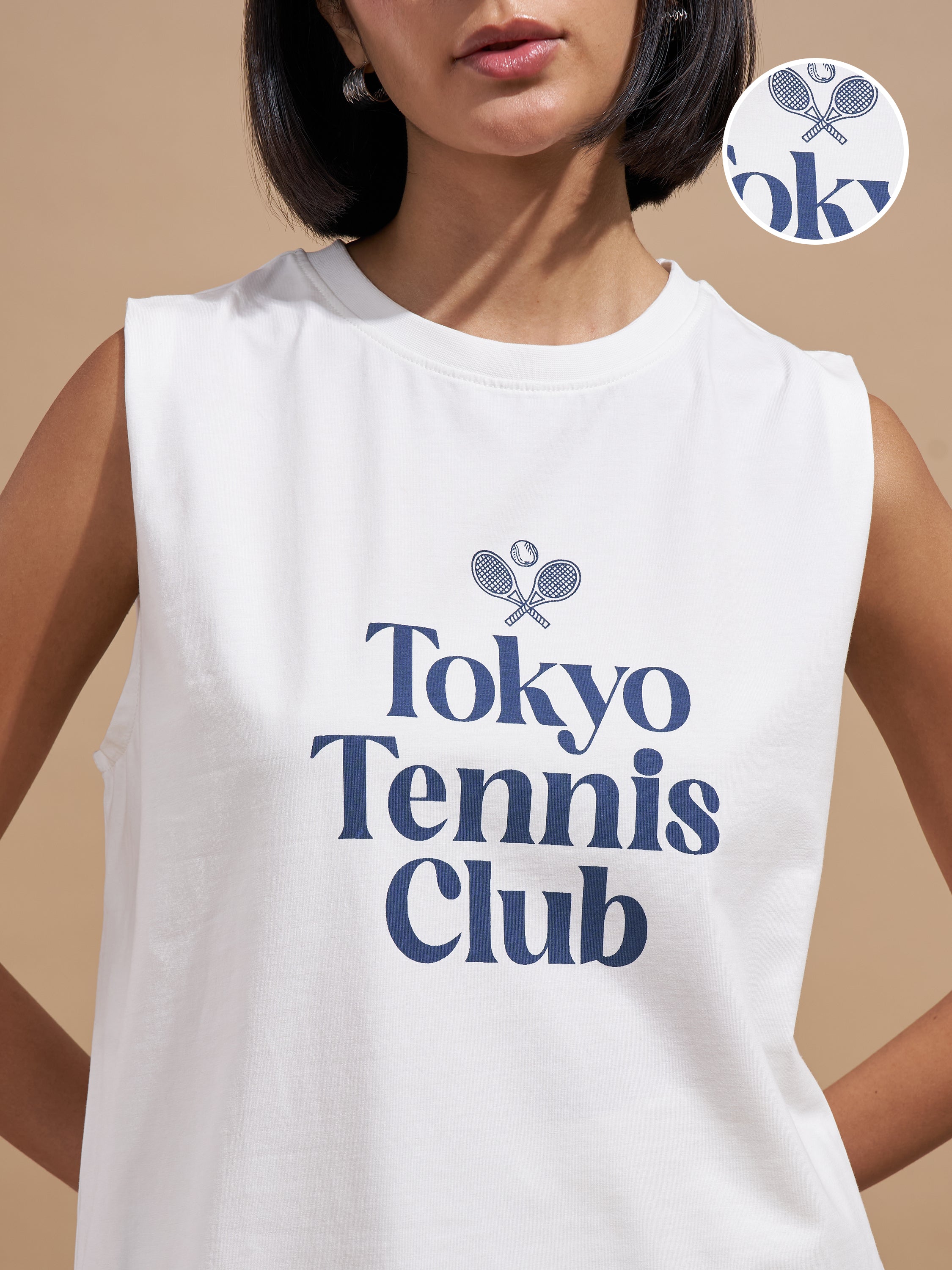 Tokyo Talkies Women White Printed Round Neck T-Shirts