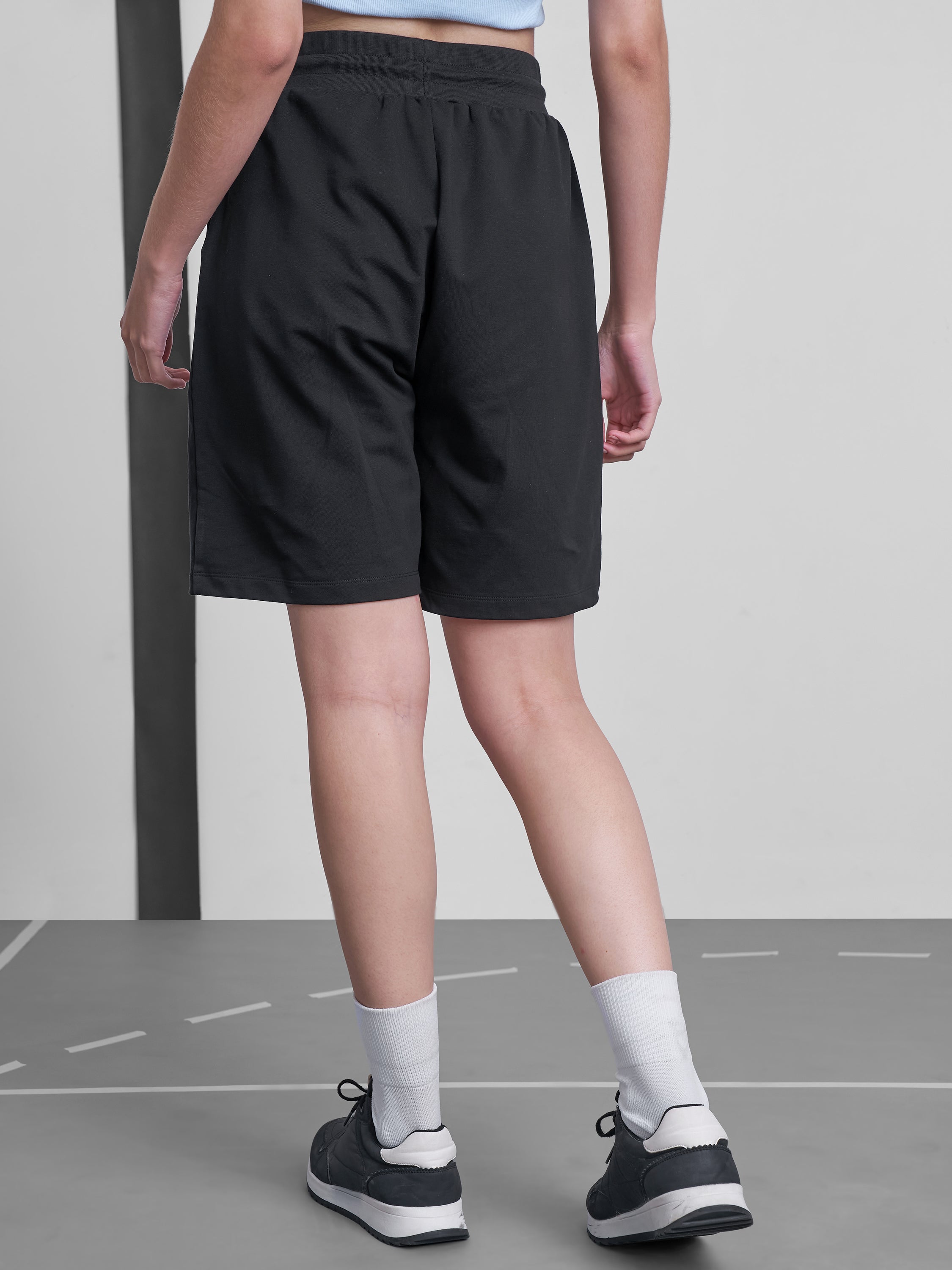 Street By Tokyo Talkies Women Black Regular Fit Bermuda Shorts - Black - Image 3