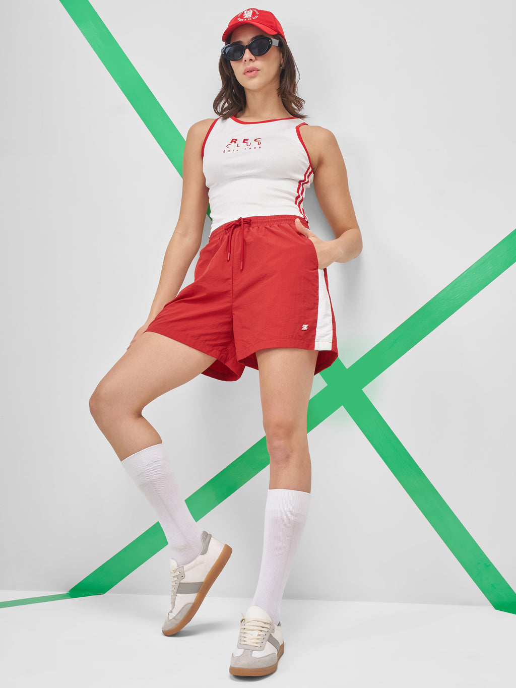 Street By Tokyo Talkies Women Red Regular Fit Shorts - Red - Image 2