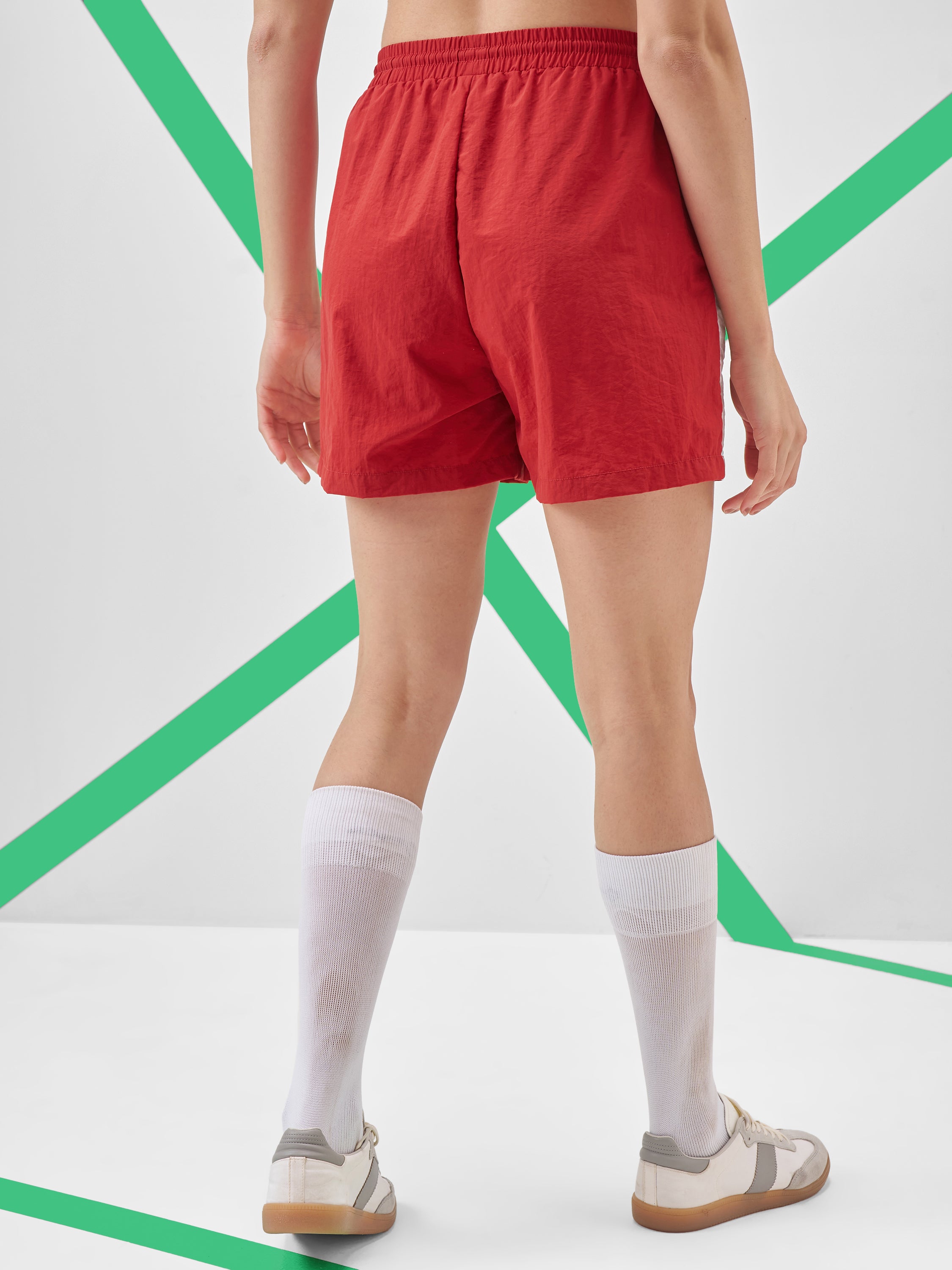 Street By Tokyo Talkies Women Red Regular Fit Shorts - Red - Image 3