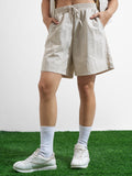 Street By Tokyo Talkies Women Beige Regular Fit Shorts - Beige - Image 1