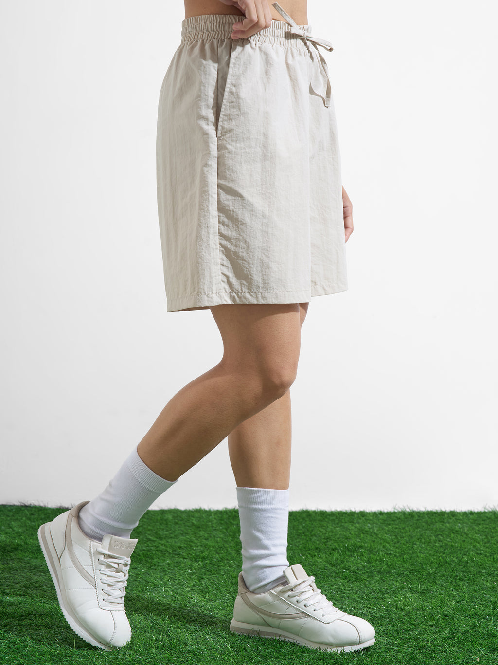 Street By Tokyo Talkies Women Beige Regular Fit Shorts - Beige - Image 6