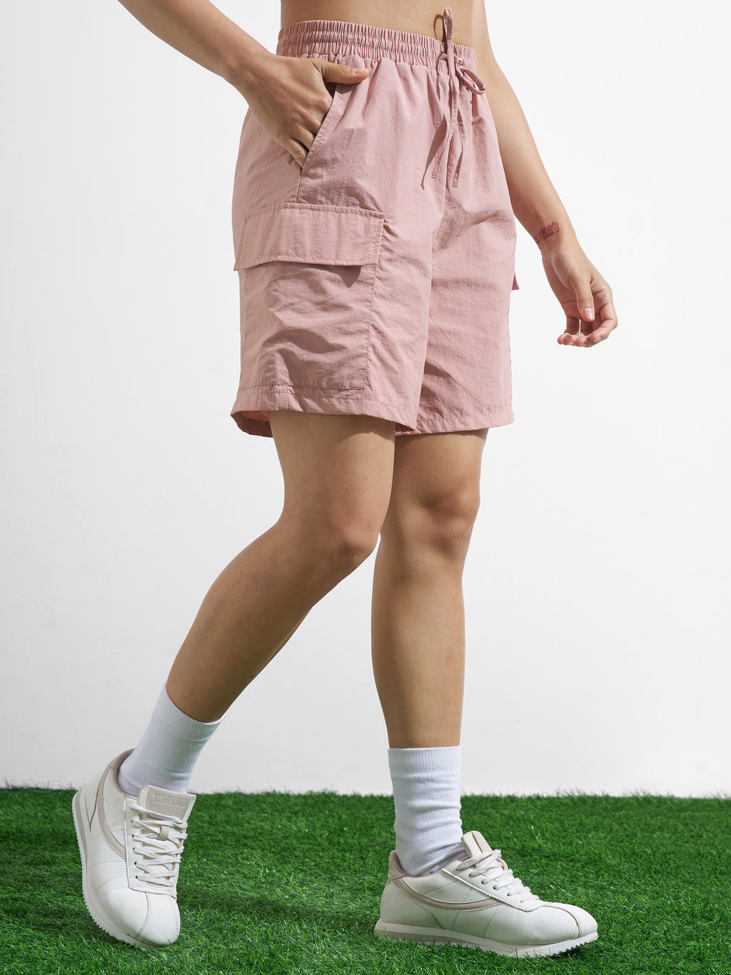Street By Tokyo Talkies Women Pink Regular Fit Shorts - Pink - Image 6