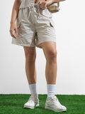 Street By Tokyo Talkies Women Beige Regular Fit Shorts - Beige - Image 1