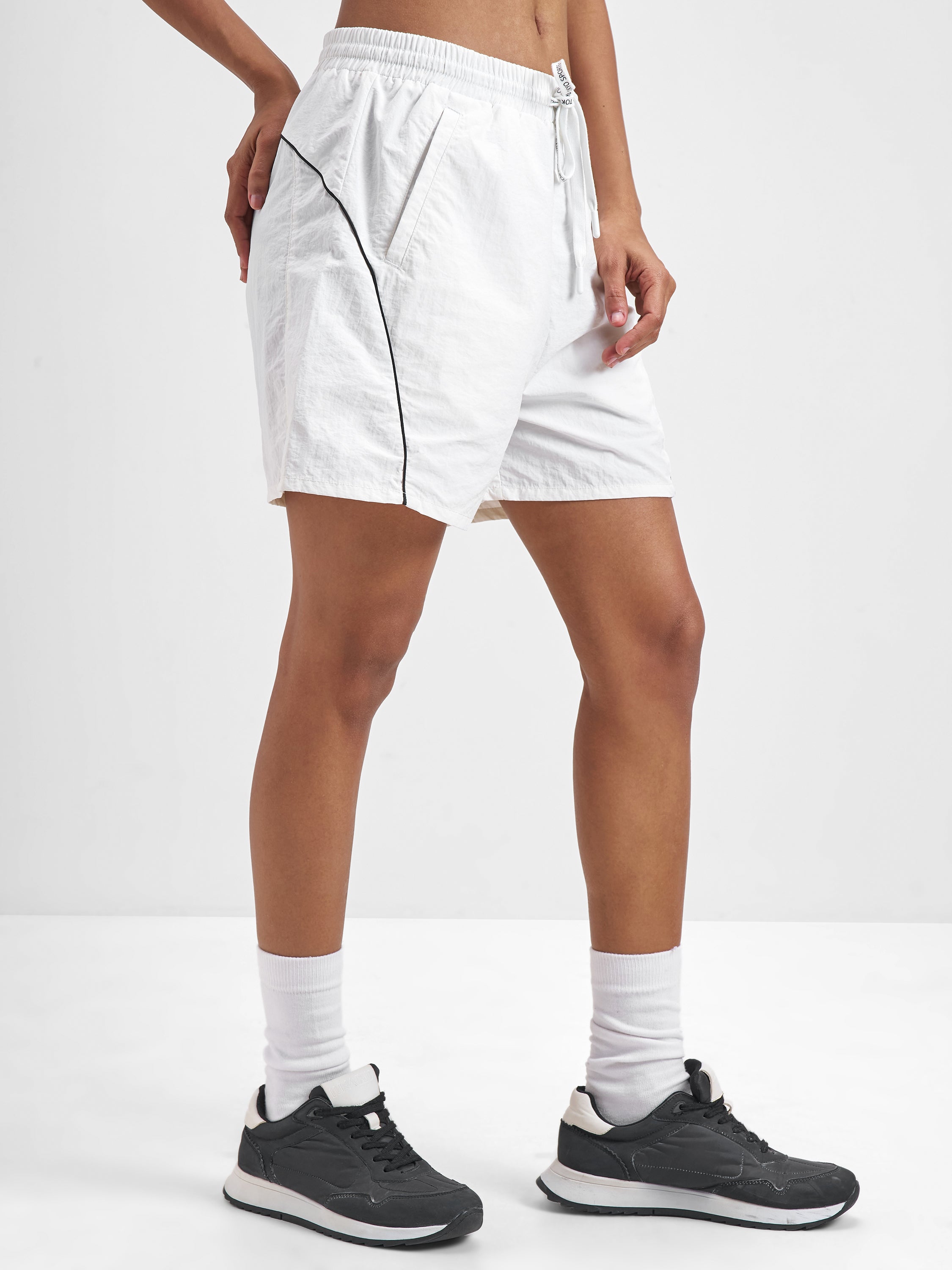 Street By Tokyo Talkies Women White Regular Fit Shorts - White - Image 6