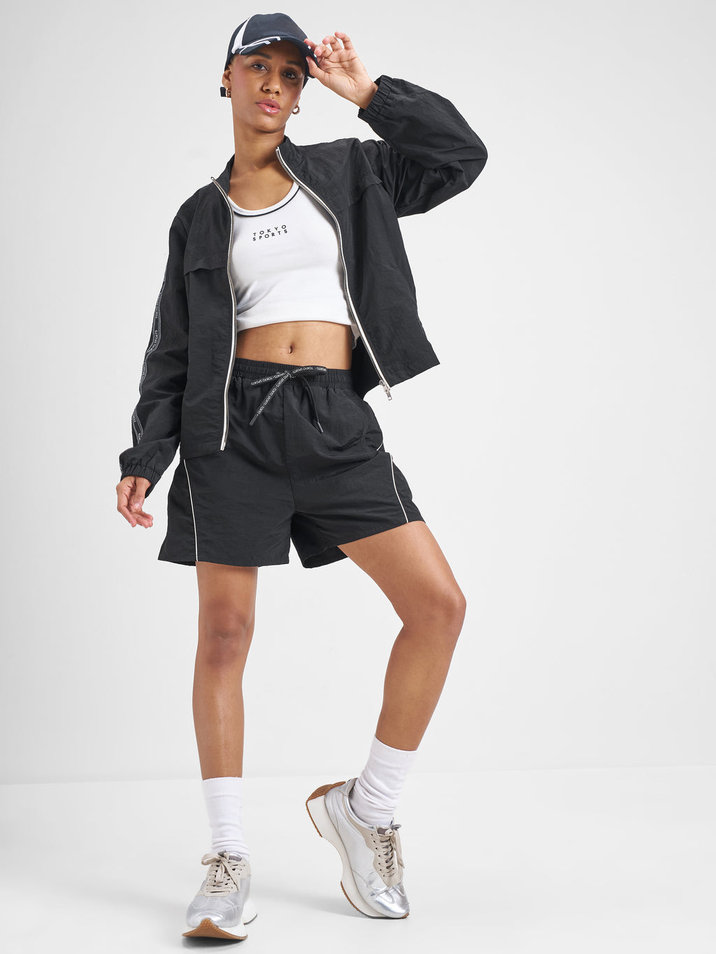 Street By Tokyo Talkies Women Black Regular Fit Shorts - Black - Image 2