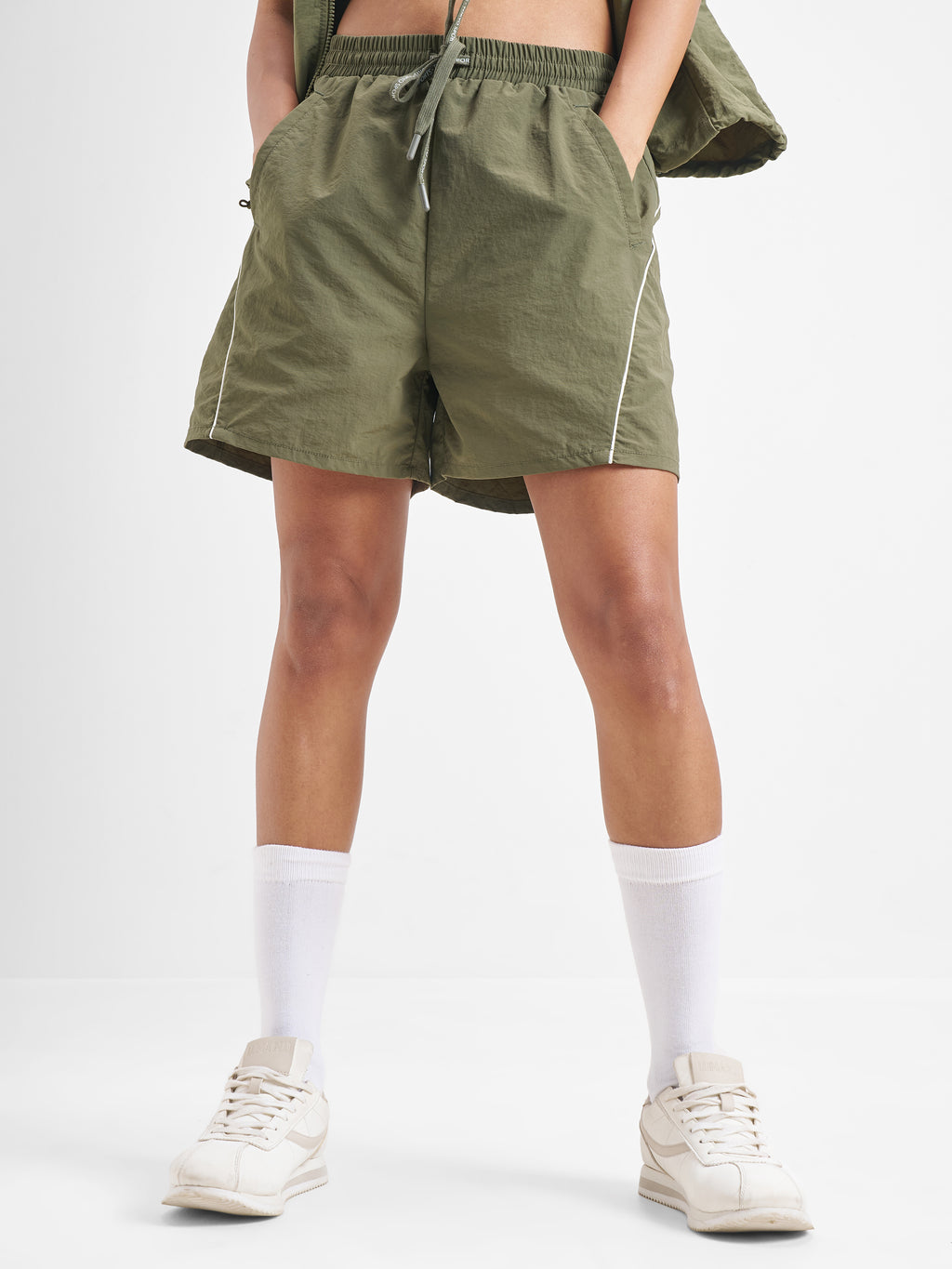 Street By Tokyo Talkies Women Green Regular Fit Shorts - Green - Image 1