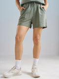 Street By Tokyo Talkies Women Olive Relaxed Fit Shorts - Olive - Image 1