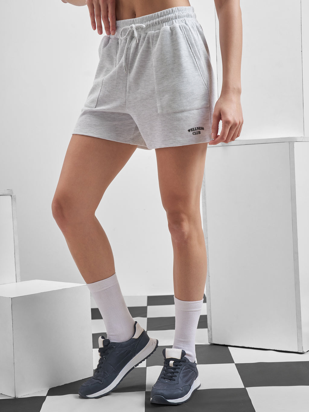 Street By Tokyo Talkies Women Grey Regular Fit Shorts - Grey - Image 4
