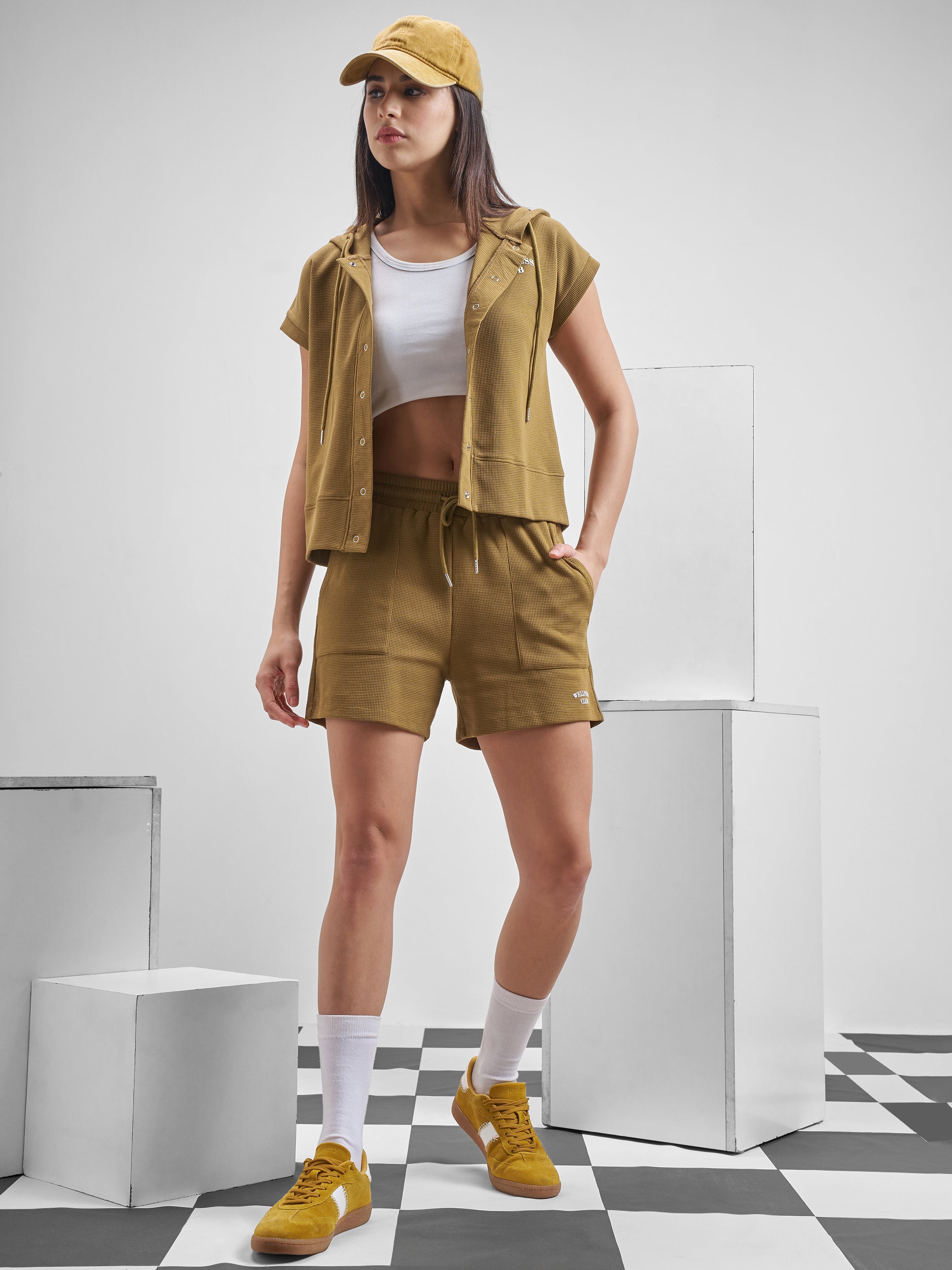 Street By Tokyo Talkies Women Brown Regular Fit Shorts - Brown - Image 2