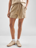 Street By Tokyo Talkies Women Beige Regular Fit Shorts - Beige - Image 1